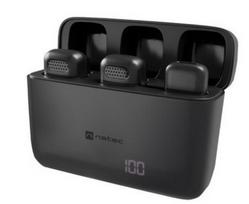 Natec | Hopper Lavier Mobile Microphone USB-C, 2 pcs | Black | Noise reduction | NMI-2254