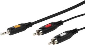 Vivanco cable 3.5mm - 2xRCA 2.5m | VVAJACK2RCA25MMK