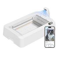 PETKIT Purobot Crystal Duo with Camera Self-Cleaning Cat Litter Box | White | P9905