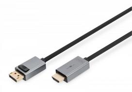 Digitus 4K DisplayPort Adapter Cable, DP - HDMI Type A | DB-340202-018-S | 1.8 m