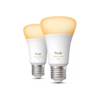 Philips Hue WA 1100 A60 2P EU | E27 | 8.1 W | Warm to cool white light | Bluetooth and Zigbee | 8720169364868