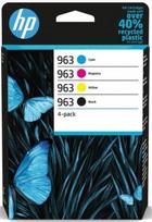 HP 963 CMYK Original Ink Cart 4-Pack | 6ZC70AE#LS3