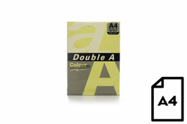 Spalvotas popierius Double A, 80g, A4, 500 lapų, Cheese | DA-Cheese