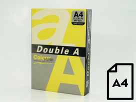Spalvotas popierius Double A, 80g, A4, 500 lapų, Lemon | DA-Lemon
