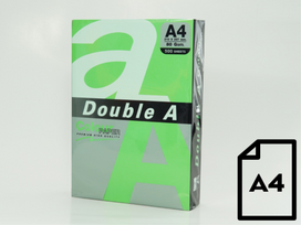 Spalvotas popierius Double A, 80g, A4, 500 lapų, Parrot | DA-Parrot