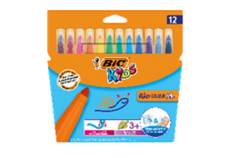 BIC Flomasteriai KID Couleur XL, 12 spalvų rinkinys NP | 8289662