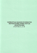 Darbuotojų saugos ir sveikatos instruktavimų darbo vietoje registravimo žurnalas, A4 (24)  0720-024 | 198.2