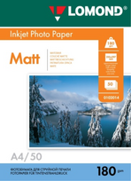 Fotopopierius Lomond Photo Inkjet Paper Matinis 180 g/m2 A4, 50 lapų | 0102014