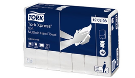 Lapelinis rankšluostinis popierius Tork Xpress Multifold Soft H2, 2sl., 180lap., 25,5x21,2cm, 21 vnt | 120398