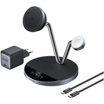 Anker Prime Wireless Charging Station Qi2.2  25W wireles charging  (3-in-1, MagGo, AirCool, Dock Stand) PSU added | B25X7G11
