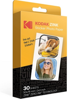 Kodak ZINK 2x3'' 50x76 mm 30 Sheets Pre-Cut Sticker Fotopopierius | RODZ2X330C