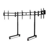 Next Level Racing Floor stand | Tube Freestanding Triple Monitor Stand | Up to 3x43 " | Height adjustment, Tilt | Maximum weight (capacity) 50 kg | Black | NLR-R011