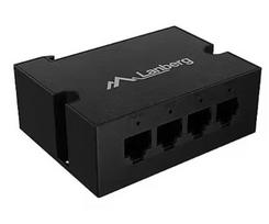 LANBERG Switch POE Extender 1xIN 3xOUT | DIN-FE4-AT-30W