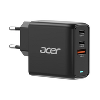 Acer 67W PD GaN Charger, 2 x USB C and 1 x USB A, EU Plug, 100W USB C cable, Retail Pack | ZL.ADTCC.00J