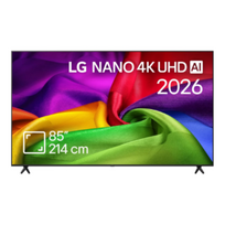 LG NANO 4K AI TV | 85NU800B3LA | 85 | Smart TV | webOS | UHD | Black | 85NU800B3LA.AEUQ