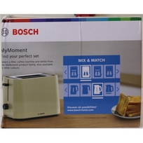 IŠPARDAVIMAS. Bosch TAT3M127 MyMoment Compact toaster, 950 W, 2 slots, Beige | IŠPARDAVIMAS. Compact Toaster | TAT3M127 MyMoment | Number of slots 2 | Housing material Plastic | Beige | PAŽEISTA PAKUOTĖ AND ITEM BODY (EDGE) | TAT3M127SO