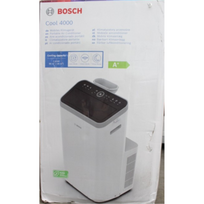 IŠPARDAVIMAS. | Bosch Mobile Air Conditioner | Cool 4000 | Suitable for rooms up to 85 m³ | White/Black | PAŽEISTA PAKUOTĖ, NEŠVARUS, SUBRĖŽTAS BOTTOM | 22 month(s) | Cool 4000SO