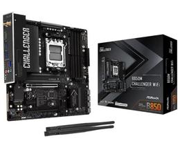 Mainboard|ASROCK|AMD B850|Socket AM5|micro ATX|RAM DDR5-SDRAM|4xSlots|Wi-Fi Yes|Bluetooth Yes|1xNumber of M.2 (M) slots|B850MCHALLENGERWIFI | B850M CHALLENGER WIFI