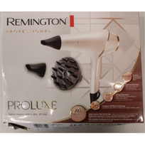 IŠPARDAVIMAS. Remington AC9140 ProLuxe Hair Dryer, White/Gold/Black | Remington Hair dryer | ProLuxe AC9140 | 2400 W | Number of temperature settings 3 | Ionic function | Diffuser nozzle | White/Gold/Black | PAŽEISTA PAKUOTĖ | Warranty 24 month(s) | AC9140SO