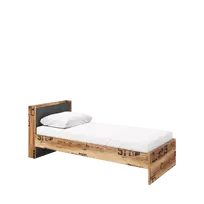 Lova su grotelėmis FARGO FG13CR, 90 cm, alpinė eglė/neapdorotas plienas