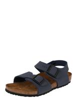 BIRKENSTOCK Atviri batai 'New York' tamsiai mėlyna jūros spalva
