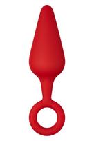FORTO F-10 SILICONE PLUG W/ PULL RING LARGE RED