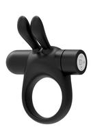 FORTO BUNNY VIBRATING COCKRING BLACK