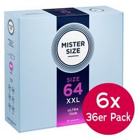 Mister Size 64mm 6xpack of 36