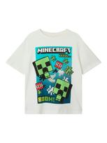 NAME IT Marškinėliai 'NKMMus Minecraft' turkio spalva / žaliosios citrinos spalva / juoda / balta