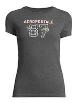AÉROPOSTALE Marškinėliai geltona / tamsiai pilka / rožių spalva / balta