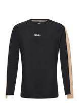 BOSS - Balance Ls-Shirt - Marškinėliai ilgomis rankovėmis - Juoda