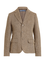 Polo Ralph Lauren - Single-Breasted Herringbone Blazer - Vieneilės striukės - Ruda