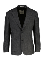 Gant - Wool Herringbone Suit Jacket - Vieneilės striukės - Pilka