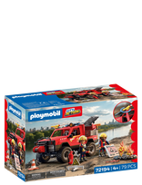 PLAYMOBIL - Brandbil, Pickup Truck - Playmobil City Action - Raudona
