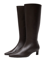 ALOHAS - Gema Brown Leather Boots - Ilgaauliai batai - Ruda