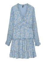 Vero Moda Tall Suknelė 'VMSMILLA' opalo / citrinos spalva / tamsiai žalia / balta