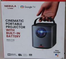 SALE OUT. | Anker Nebula Mars 3 Air Google TV Projector with Built-In Netflix | Full HD (1920x1080) | 400 ANSI lumens | Black | DAMAGED PACKAGING | Wi-Fi D2325212SO | 2000001423868