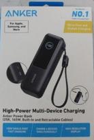 SALE OUT. | Anker Zolo Powerbank | A1695H11 | 25000 mAh | Built-In USB-C and Retractable Cable) | Grey | DEMO A1695H11SO | 2000001432235