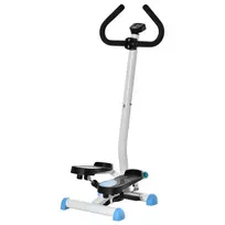 Treniruoklis stepperis su LCD ekranu ir rankena iki 100 kg, mėlynas 55 x 44 x 108 cm