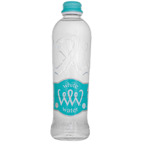 BALTAS VANDUO Mineralinis vanduo gazuotas stikliniame buteliuke 330ml