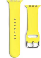 „Hurtel Silicone Strap APS“ – silikoninė apyrankė, skirta „Watch 8“ / „7“ / „6“ / „5“ / „4“ / „3“ / „2“ / „SE“ (41 / 40 / 38 mm) – geltona laikrodžio apyrankė