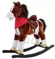 Ponis supamasis arkliukas, tamsiai rudas