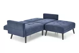 kampinė sofa - lova CORNELIUS, mėlyna