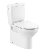 WC with SC Slim seat Zeta rimless, vario outlet, side inlet, white KK ZETA FL WH