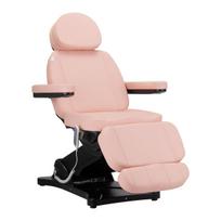 Elektrinė grožio kėdė Sillon Classic, 3 pavaros, rožinė, juodas pagrindas