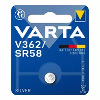 Varta-V362, Vienkartinė baterija, Sidabro oksidas (S), 1,55 V, 1 vnt., Sidabras, 2,1 mm