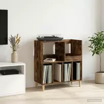 Plokštelių grotuvo stovas Dūminio ąžuolo 82 x 39,5 x 82,5 cm