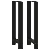 Baro stalo kojos, juodos, 2 vnt., 50x(100-101) cm, plienas