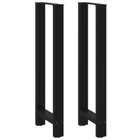 Baro stalo kojos, juodos, 2 vnt., 40x(110-111) cm, plienas