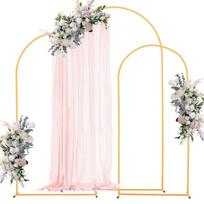 Arkų fono stovai VEVOR, 3 vnt, Auksinis, 2,2 × 1,2 m; 2 × 1 m; 1,8 × 0,8 m